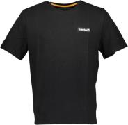 TIMBERLAND Heavy Woven Badge Unisex Tshirt Mand Black Kortærmede T-shi...