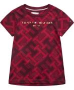 Tommy Hilfiger AOP Monogram Tommy Logo TEE S/S Str 5 år / 110 cm - Dee...