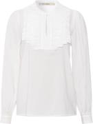 Rue de Femme ¤ Smilla Blouse RdF ¤ Kvinde Offwhite Langærmede Bluser S...