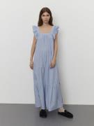 Sofie Schnoor Dress Kvinde Light Blue Striped Maxi Kjoler Str 40 - hos...