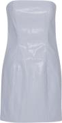 ROTATE Birger Christensen Embossed Mini Dress Kvinde Artic Ice Korte K...