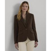 Lauren Ralph Lauren Cottonblend Oxford Blazer Kvinde Brown/tan Blazere...