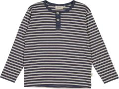 Wheat Langærmet Tshirt Morris Str 4 år / 104 cm - Sea Storm Stripe Lan...