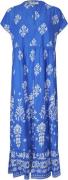 Lollys Laundry Mackayll Maxi Dress SS Kvinde Blue Maxi Kjoler Str L - ...