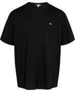 Lacoste Tshirt Mand Sort Kortærmede T-shirts Regular Fit Str L - Bomul...