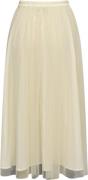 A-VIEW Tulle Skirt Kvinde Light Sand Maxi Nederdele Str 40 - hos Magas...