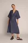 MUNTHE Melanie Dress Kvinde Navy Midi Kjoler Str 44 - hos Magasin