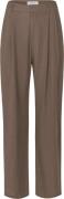 Rosemunde Linen Trousers Kvinde Sand Bukser Med Lige Ben Str 40 - hos ...