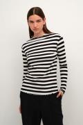 Karen by Simonsen Candacekb Big Stripe LS Kvinde Egret/meteorite Strip...