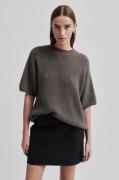 Second Female Wanda Knit Oneck Kvinde Turkish Coffee Sweaters Str L - ...