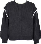 Minus Jayla Knit Pullover Kvinde Nine Iron Gray Sweaters Str L - hos M...