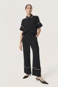 Soaked in Luxury Slguilia Pants Studio Kvinde Black Bukser Med Lige Be...