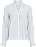 Neo Noir Jill S Voile Blouse Kvinde White Langærmede Bluser Str 40 - h...