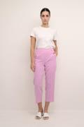 Kaffe Kasakura HW Cropped Pants Kvinde Pink Frosting Bukser Casual Fit...