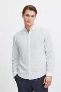 Casual Friday Cfanton LS BD Striped Oxford Shirt Mand Chambray Blue La...