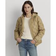 Lauren Ralph Lauren Logo Quilted Hooded Jacket Kvinde Birch Tan Dunjak...