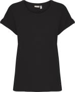 Fransa Frdalia TEE 1 Kvinde Black Kortærmede T-shirts Regular Fit Str ...