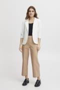 Fransa Zablazer 1 Blazer Kvinde Blanc De Blanc Blazere Regular Fit Str...