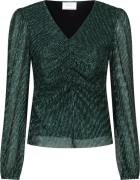 Neo Noir Ralph Glitz Blouse Kvinde Green Langærmede Bluser Str 40 - ho...