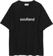 Soulland Ocean Tshirt Mand Sort Kortærmede T-shirts Str S/M - Bomuld h...