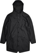 Rains Long Jacket Kvinde Black Regnjakker Str XL - hos Magasin