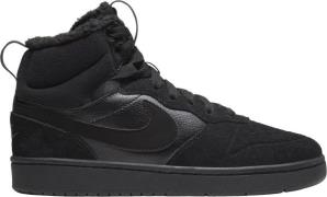 Nike Court Borough Mid 2 Boot Sort Sneakers Str 40 - Læder hos Magasin