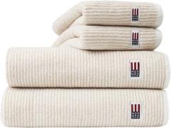 Lexington Original Towel White/tan Striped White/tan Str 30x50 - Håndk...