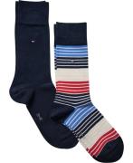 Tommy Hilfiger TH MEN Sock 2P Multic 039 - Ankelømper hos Magasin