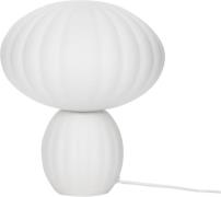 Hübsch Kumu Table Lamp White Hvid Str Ø23 x H28 cm. - Bordlamper Glas ...