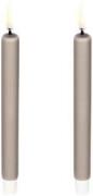 Uyuni LED Taper Candle, Sandstone, Smooth, 1,3x13,8 cm / 2pack Sand - ...