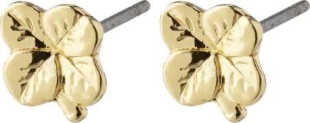 Pilgrim Octavia Recycled Clover Earrings Goldplated one size - Ørestik...