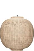 Hübsch Chand Pendant Round Natural Natur Str ø45xh43cm - Pendler hos M...