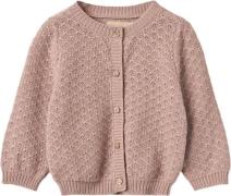 Wheat Strik Cardigan Magnella Str 2 år / 92 cm - Dry Rose Toppe Bomuld...