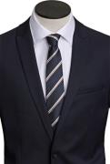 Lindbergh Polyester tie With Stripe 7 cm ONE SIZE - Slips hos Magasin