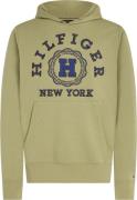 Tommy Hilfiger Hilfiger Coin Linen Hoody Mand Faded Olive Hoodies Str ...