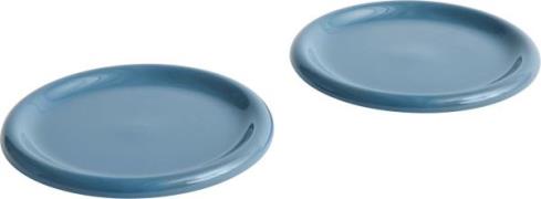 Hay Barro Plateset of 2-ø24-dark Blue 0008 - Middagstallerkener hos Ma...