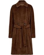 Marella Ippy Coat 100% Virgin Wool & Alpaca Blend Kvinde Biscuit Vinte...