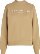 Tommy Hilfiger Mdrn REG Corp Logo CNK Swtshrt Kvinde Classic Khaki Swe...