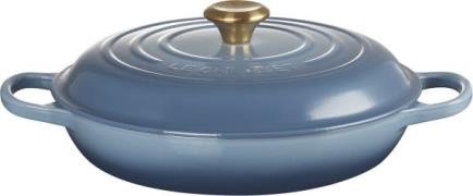 Le Creuset Buffetgryde 30 Chambray Gold Chambray Str 30cm - Gryder hos...