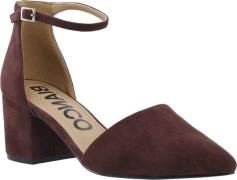 Bianco Biadevived Pump Micro Suede Kvinde Burgundy Pumps & Stiletter S...