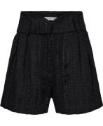 IRO Dalina Kvinde Black Lurex Bermudashorts Str 40 - hos Magasin