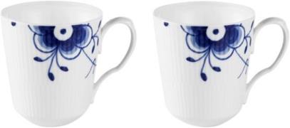 Royal Copenhagen Blue Mega Cup 38cl 2PK Hvid, Blå Str 37 cl - Kopper M...