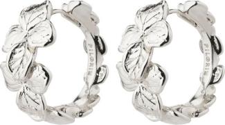 Pilgrim Echo Recycled Hoop Earrings Silverplated one size - Creoler ho...