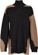 Minus Laurina Round Neck Knit Pullover Kvinde Black Rullekraver Str L ...