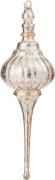 Bungalow Glass Icicle Dome Champagne Champagne Str H 20 cm - Juletræsp...