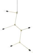 Audo Copenhagen Harrison Chandelier, Brass Messing Str Ø50 H85 cm - Pe...