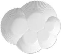 Royal Copenhagen Hvid Elements 19 cm. fad Hvid Str 19 cm. - Serverings...