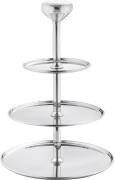 Georg Jensen Alfredo 3 LAG Kagefad SS Sølv Str H: 35, Ø: 24 cm - Serve...