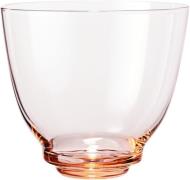 Holmegaard Flow Vandglas 35 cl Champagne Lyserød Str H:9 Ø:10 cm - Van...