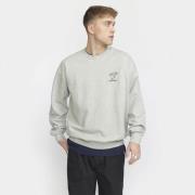 RVLT / Revolution Printed Crewneck Mand Grey-melange Kortærmede T-shir...